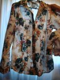 camisete floriado com elastano